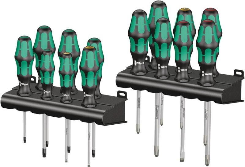 Wera - Kraftform Big Pack 300 Schraubendreher Satz 14-teilig Schlitz/PH/PZD/TX