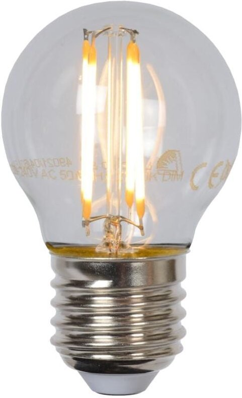 Lucide G45 - Glühfadenlampe - Ø 4,5 cm - LED Dim. - E27 - 1x4W 2700K - Transparent