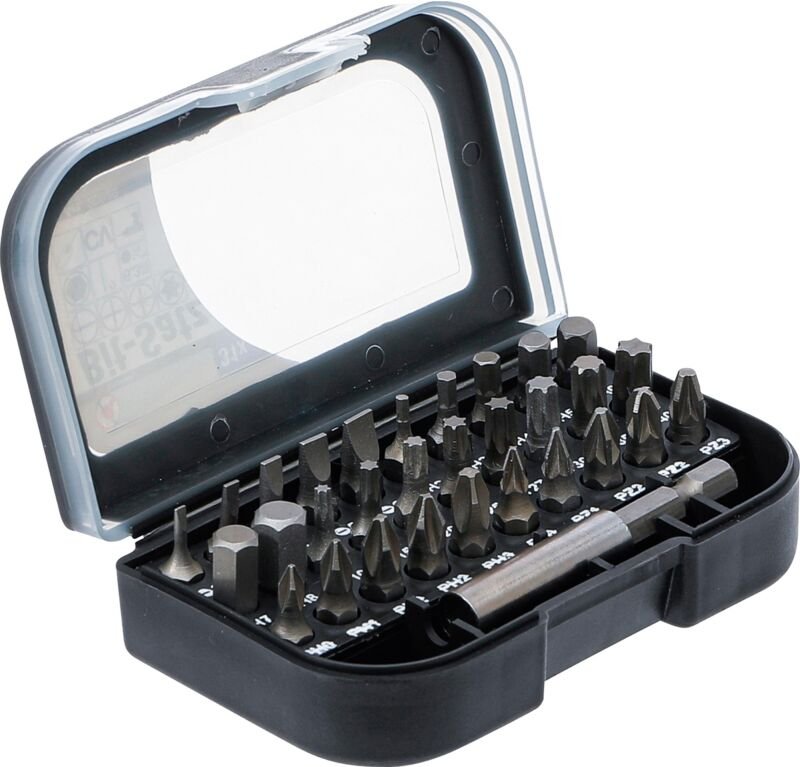 Bit-Satz Antrieb Außensechskant 6,3 mm (1/4") 31-tlg.