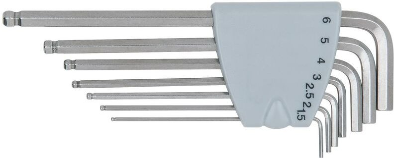 Edelstahl Innen6kant-Winkelstiftschlüssel-Satz, 7-tlg