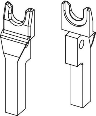Tece - Gabelkopfpaar 25mm