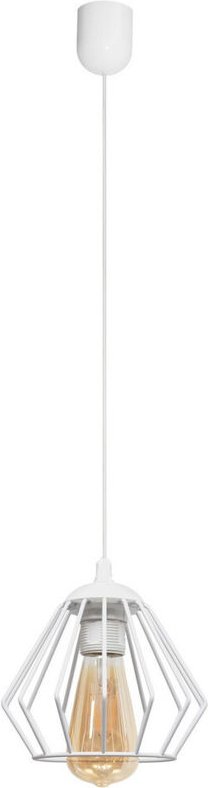 Agat Drahtrahmen Pendelleuchte Weiß 18cm - Helam