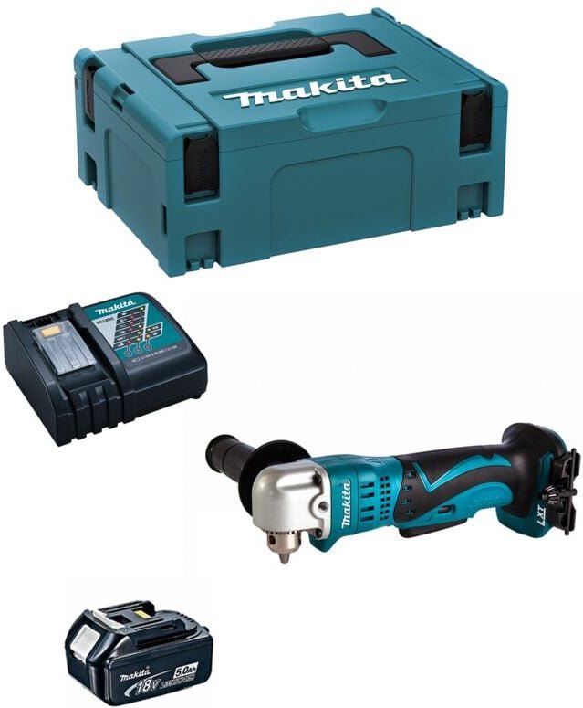Winkelbohrmaschine Makita DDA350RTJ1 (1 x 5,0 Ah + DC18RC + makpac 2)