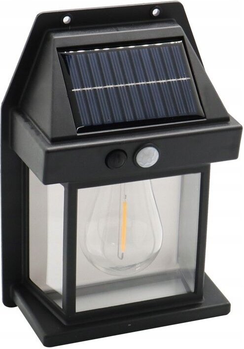 SOLAR GARTENLAMPE, TERRASSENWANDLEUCHTE, FASSADE, 1200mAh, IP65, 21cm