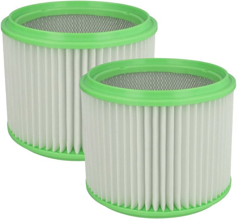 2x Faltenfilter kompatibel mit Gisowatt Brico 220 p / x, ass 20 35 Brico Phenix, ass 35 Staubsauger - Filter, Patronenfi...
