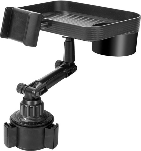 Thumbnail - Getränkehalter für Handy, Telefon, Getränkehalter, abnehmbar, 2-in-1-Tablett, Tisch, Essen, Auto-Tablett, 360-Grad-Drehu...