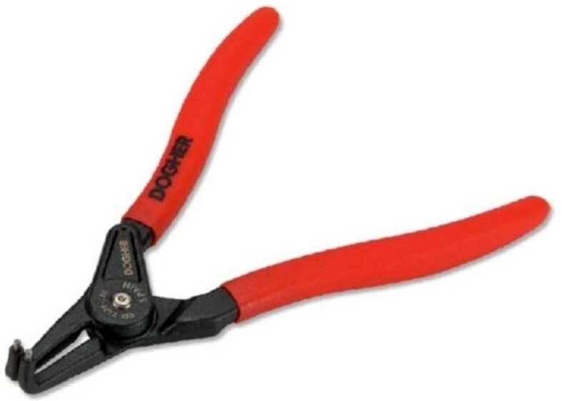 Zange, gebogen, für den Innenraum, Seeger Pro (220 mm) Dogher 223X-220