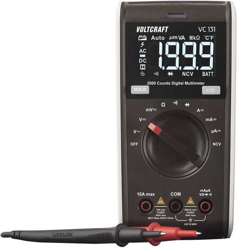 Thumbnail - VOLTCRAFT VC131 Hand-Multimeter kalibriert (ISO) digital CAT III 250 V Anzeige (Counts): 2000