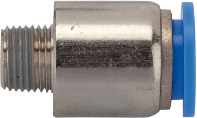 Riegler - Gerade Steckverschraubung »Blaue Serie«, rund, r 3/8 außen ø 10mm