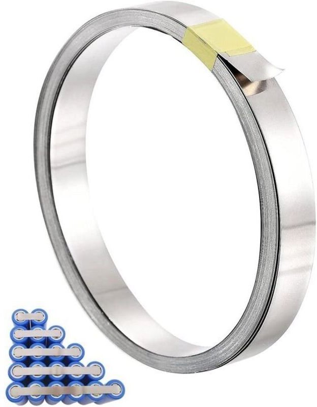 Allecto Premium – Armband aus reinem Nickel 0,15 x 8 mm – 10 m – Batterielöten – Manuelles Zuschneiden