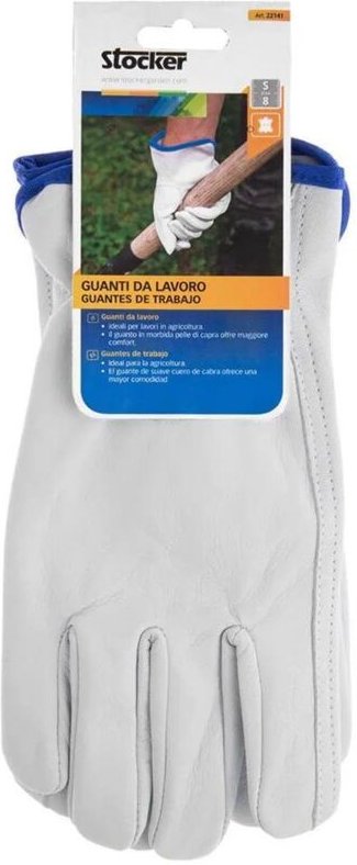 Handschuhe Stocker Arbeit Größe 9 Weiß Leder