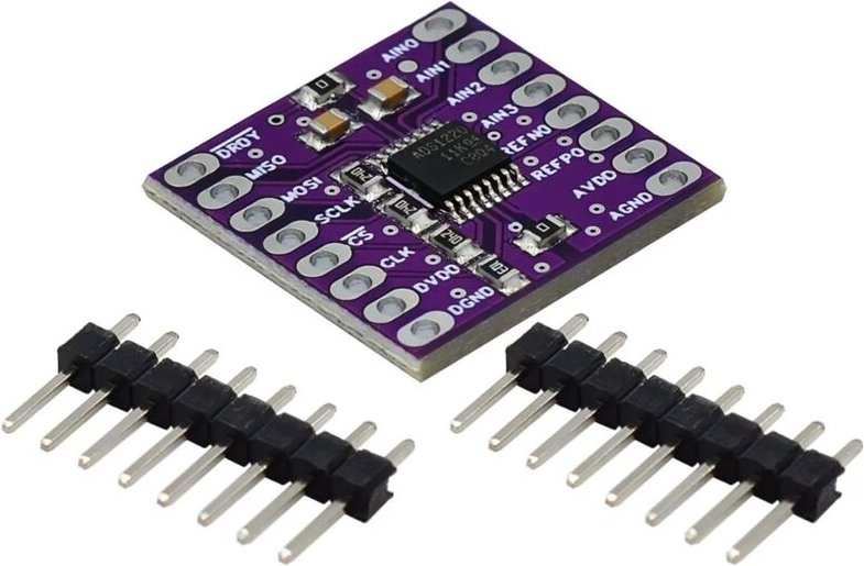 ADS1220 ADC I2C 24-Bit-Analog-Zu-Digital-Wandlermodul mit Niedrigem 24-Bit-
