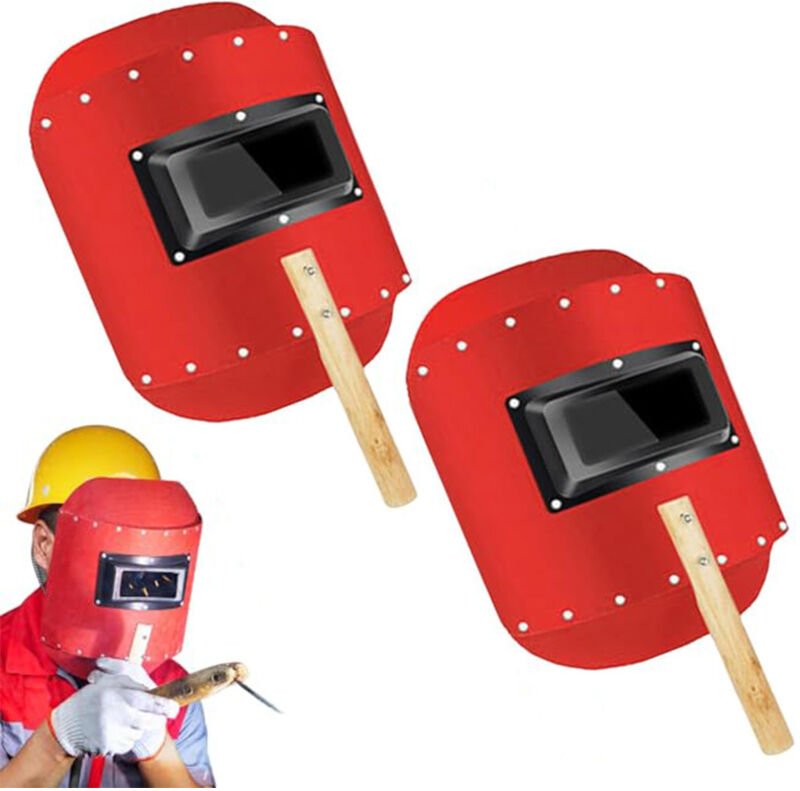 NICOLA 2 Tragbare Schweißmasken, Vollgesichts-Schweißmasken, Leichte Schutzmasken, Hitzeschutz, 32 x 25 cm