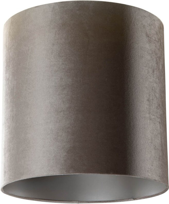 Samt Lampenschirm Taupe Zylinder 40/40/40