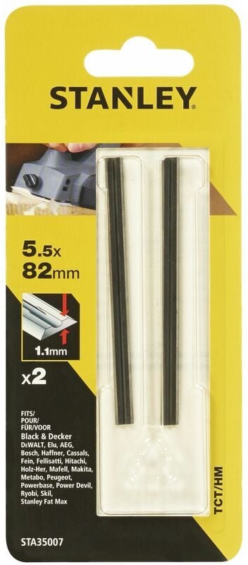 TCT-Wendeklingen. Breite: 82 mm. STANLEY STA35007-XJ