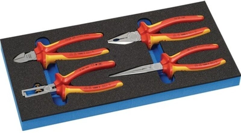 Werkzeugmodul 4-tlg.1/3-Modul VDE-Zangensatz Knipex