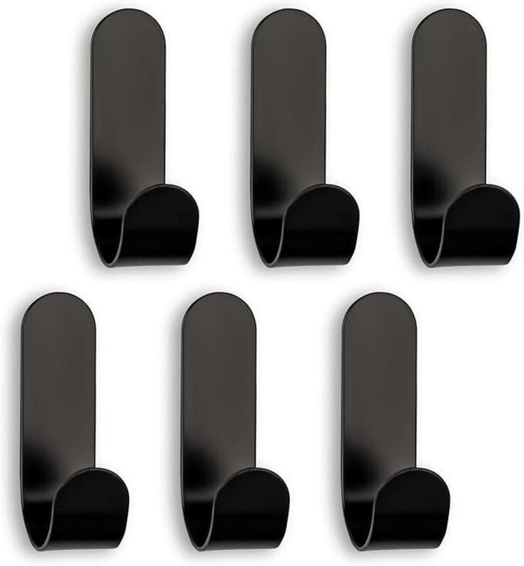 Handtuchhalter selbstklebend 6er Set - Edelstahl Klebehaken, Handtuchhaken für Badezimmer, Küche, Garderobe - Wandhaken ...