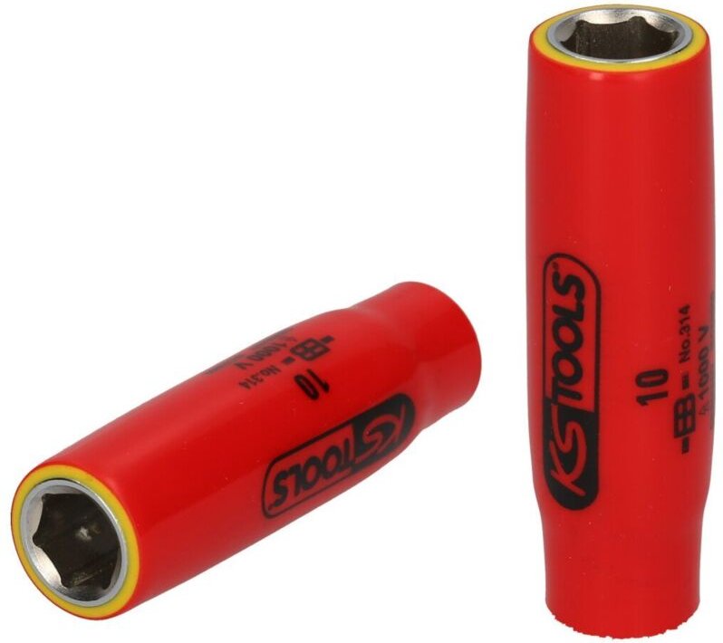 1/4' Stecknuss mit Schutzisolierung, 7mm, lang