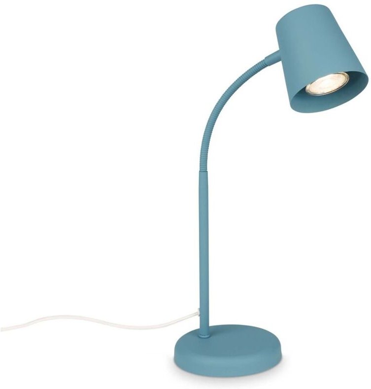 Tischleuchte, taubenblau, 1xGU10/max. 9W exkl.