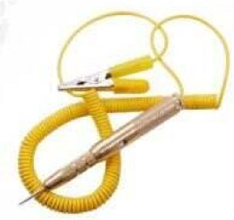 Gleichstrom-Kfz-Stromkreisprüferstift (6 V, 12 V, 24 V) mit roter und grüner LED-Anzeige. Geeignet für Autos, Lkw, Motor...