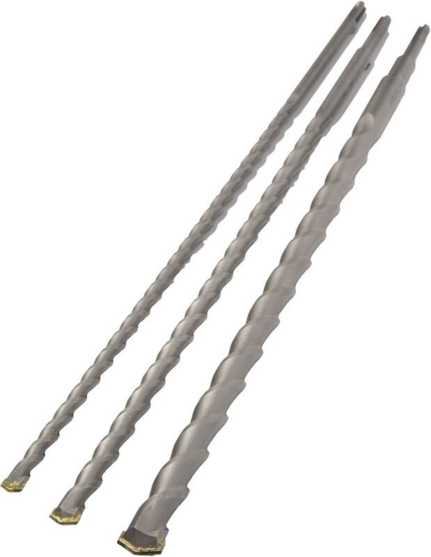 AV08014 Hartmetall Durchbruchbohrer 3teilig 12 mm, 16 mm, 24 mm Gesamtlänge 1000 mm SDS-Plus 1 - Avit