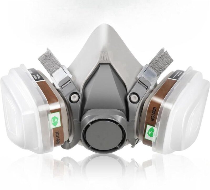 Halbmaske mit Filter, wiederverwendbare Atemschutzmaske, professionelles Gasmasken-Set, siebenteiliges Gasmasken-Set