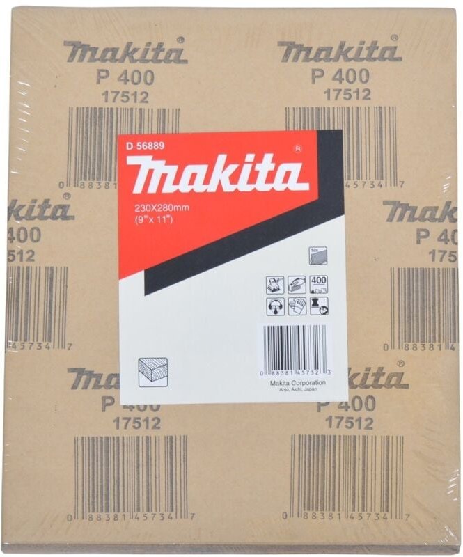 Makita Schleifpapier, 50 Stk., 230x280 mm, Körnung 400