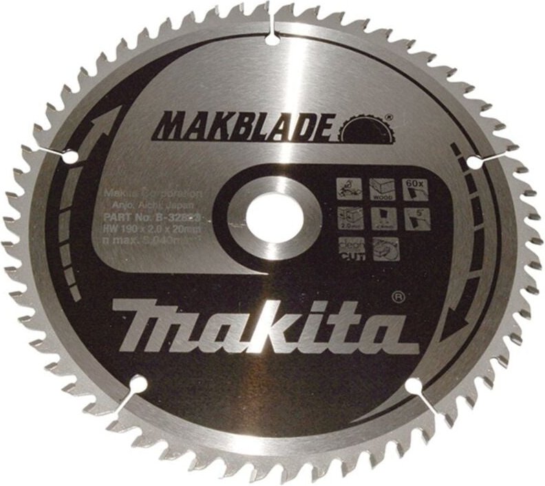 Sägeblatt makblade 190x20x60Z - Makita