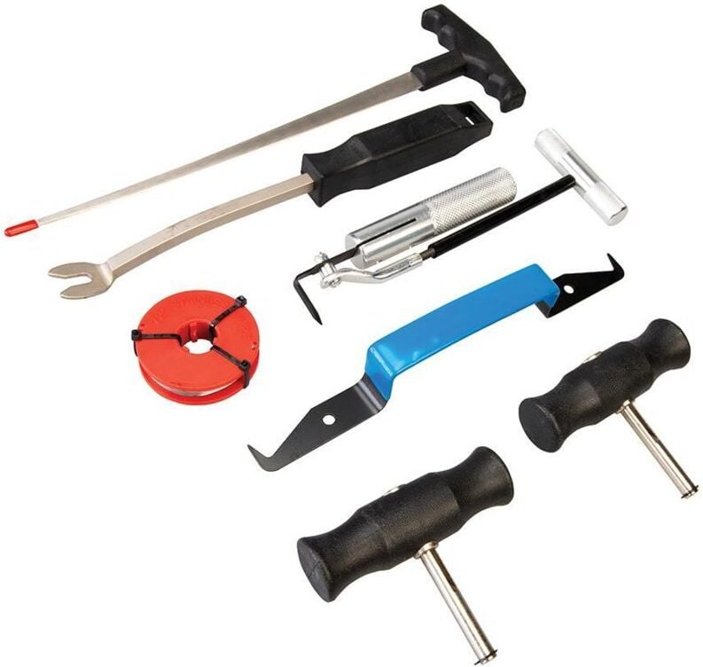 Windschutzscheiben-Ausbauwerkzeug, 7-tlg. Satz 7-tlg.
