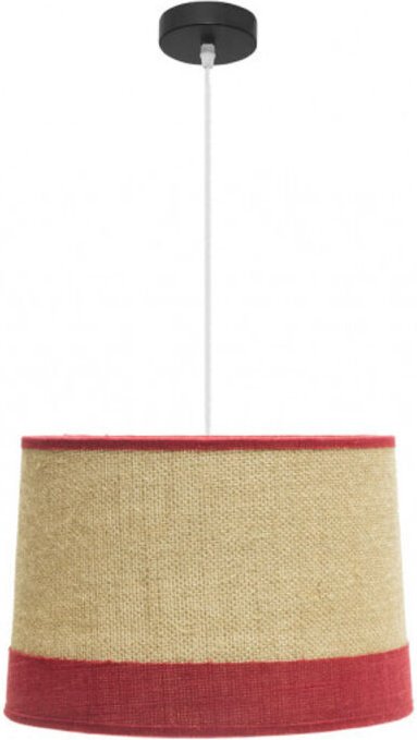 Hängeleuchte de Deckenleuchte Modell Tietar mit roten Details - Fabrilamp