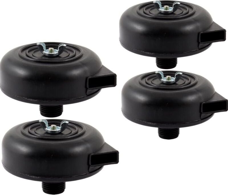 4-teiliger Ersatz-Luftansaugschalldämpfer, 3/8-Zoll-PT-Luftkompressor-Außenluftfilter-Schalldämpfer für Luftkompressor