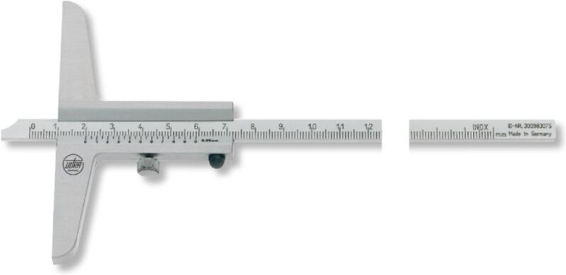 Ultra Präzision - Tiefenmessschieber active 100 mm 200 mm abgeschrägte Spitze