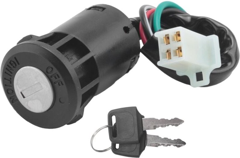 Tlily - 4 Draht ZüNdung Schalter SchlüSsel für 50Cc 110Cc 125Cc 250Cc Quad Dirt Bike atv