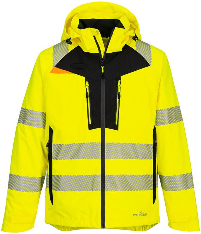 Dx4 Hochsichtbare Regenjacke - XXL - Gelb - Portwest