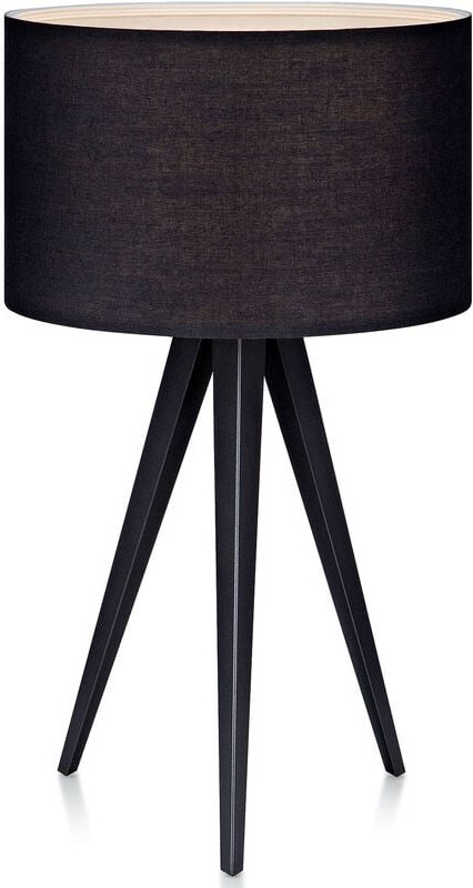 Stativ led Nachttischlampe Schwarz Schirm Modern Lighting VN-L00009-EU - Teamson Home