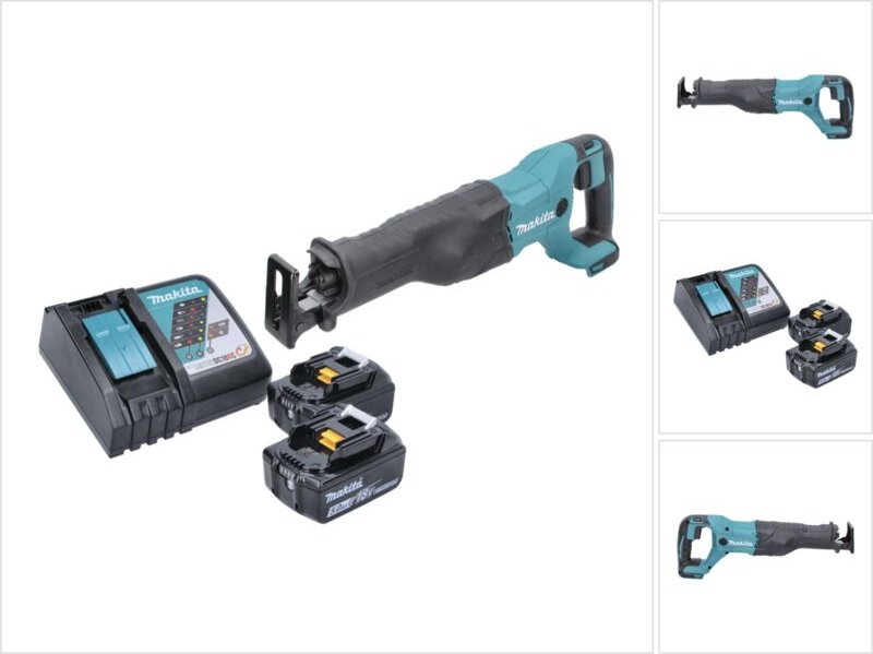 Makita - djr 186 rt Akku Reciprosäge Säbelsäge 18 v + 2x Akku 5,0 Ah + Ladegerät