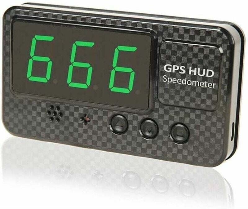 C60 GPS-Digital-Tachometer, 5,5 Zoll, universelles HUD-Head-Up-Display, Geschwindigkeitsalarm, Warnung vor müdem Fahren,...