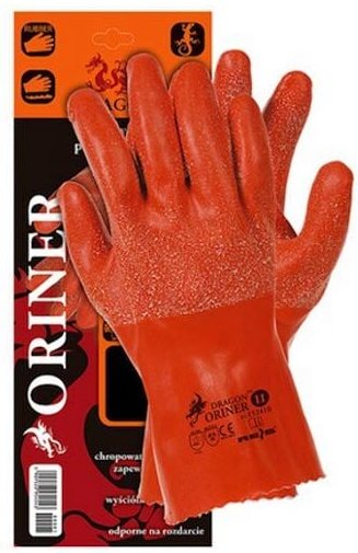 Arbeitshandschuhe aus Gummi mit Fleece-Fütterung Gr. 8