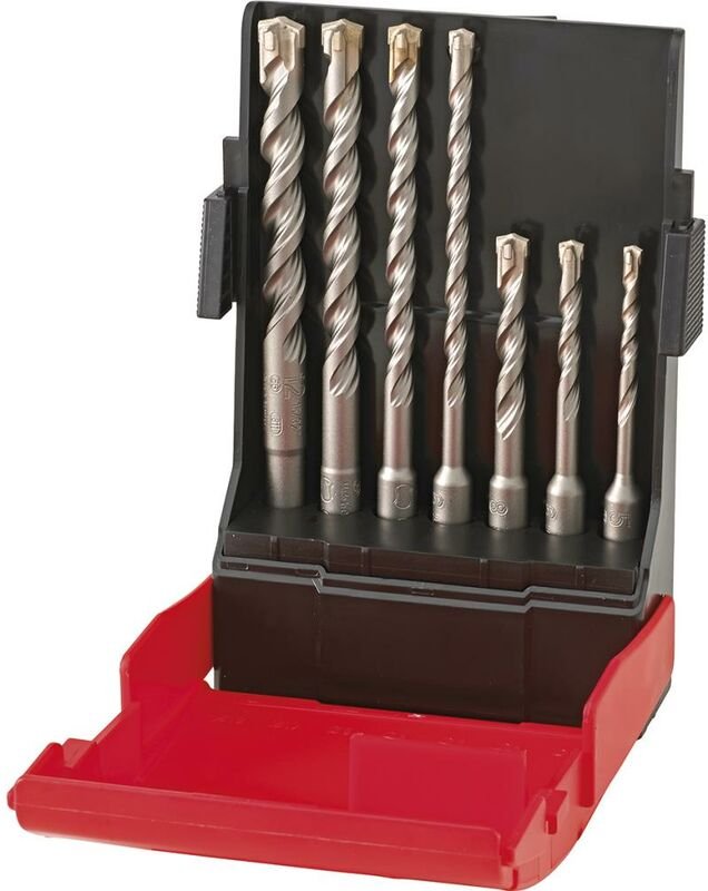 SDS-plus-Bohrer-Set 4 Schneiden 7-teilig, 5/6/8/10/12 mm - Format