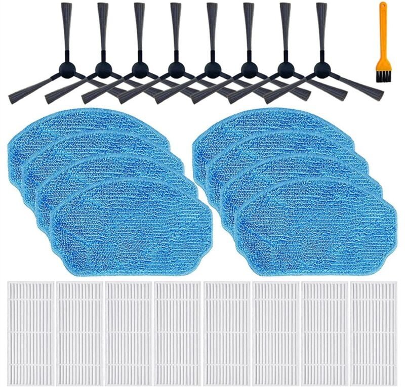 2-In-1 Roboter Vakuum Mopp Pads Hepa-Filter Seite Pinsel Ersatzteile