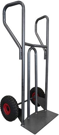 Matisère - Sackkarre aus Stahl 400kg Tragkraft - Luftbereifte Räder - DVPF400-RG
