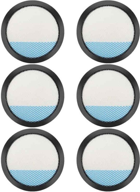 Packung mit 6 waschbaren Filtern für Ryobi Akku-Staubsauger PCL720, PBLSV716, PBLSV717