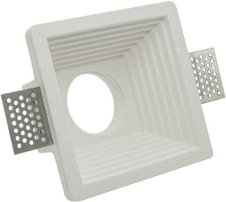 Trade Shop Traesio - Trade Shop - Eingebauter Karpetto für GU10 Spotlight GS-19 GU10 Gips-Putz -