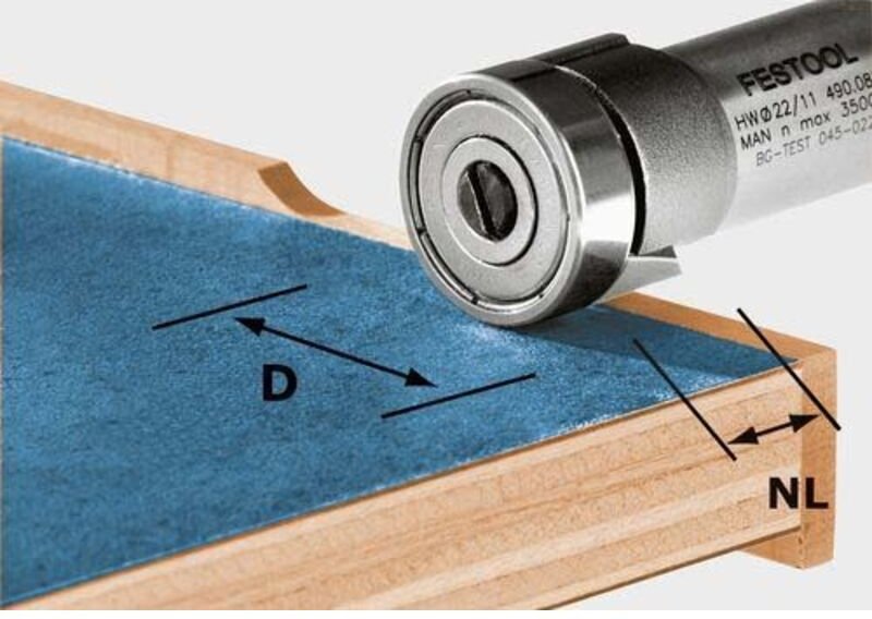Bündigfräser hw/kls D22/8-OFK – 490565 - Festool