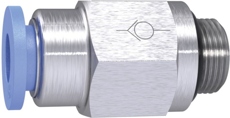 Riegler Gerades Rückschlagventil »Blaue Serie « Schlauch-Gewinde, G 3/8 a., 201.3810-2