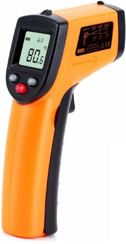 Digitales berührungsloses Infrarot-Thermometer -50-400 °C Sofort ablesbare Temperaturmessung GM320 für Industrieküchen