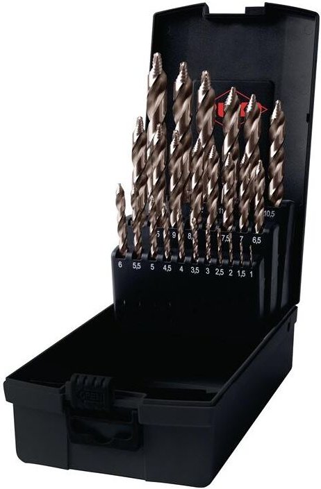 Ruko - ultimatecut Spiralbohrer-Satz din 338 Typ flowstep®, HSSE-Co 5 - 25 tlg.