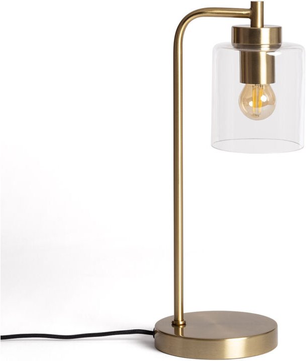 Ledkia - Tischlampe Metall und Glas Joile Gold