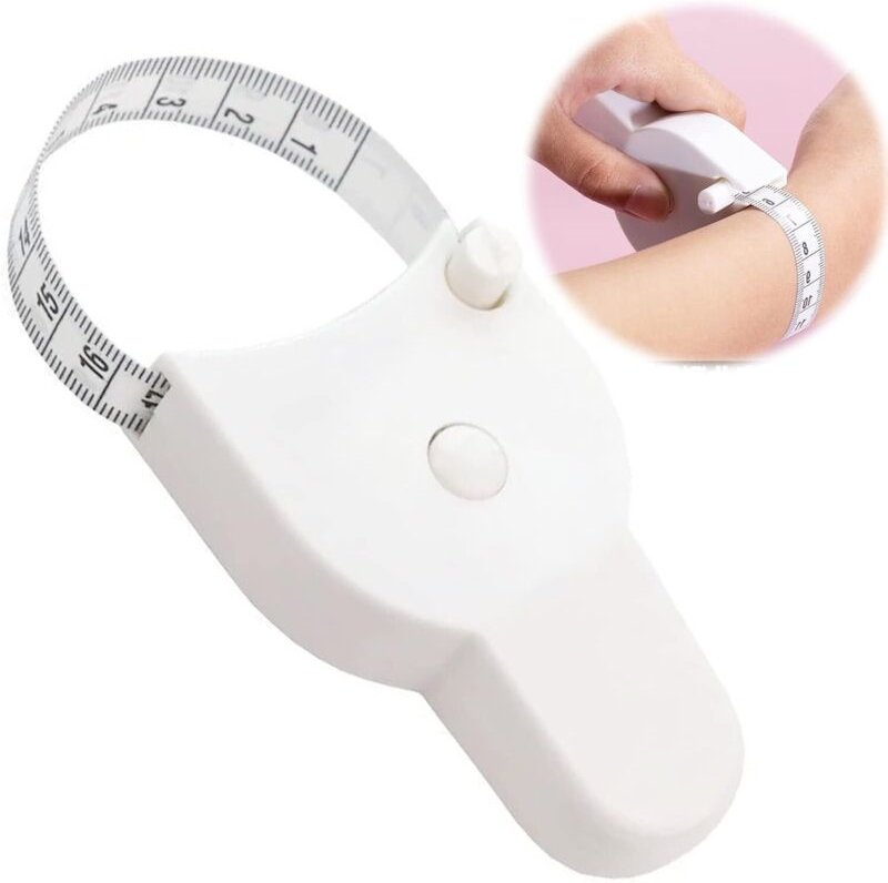 Linghhang - Körpermaßband, weiches Maßband, 150 cm/60 Zoll Maßband für maßgeschneiderte Messungen, Körpermaße. Weißes ei...