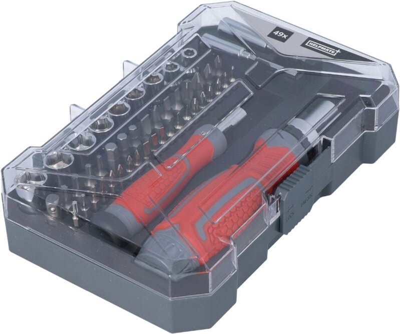 Bit-Nußs. m.Ratschengriff 49tlg. - Helpmate